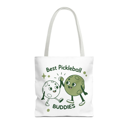 Pickleball Cute Tote Bag - Best Pickleball Buddies White