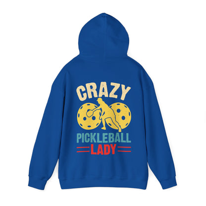 Women's Eye-Catching Pickleball Hoodie - Crazy Pickleball Lady