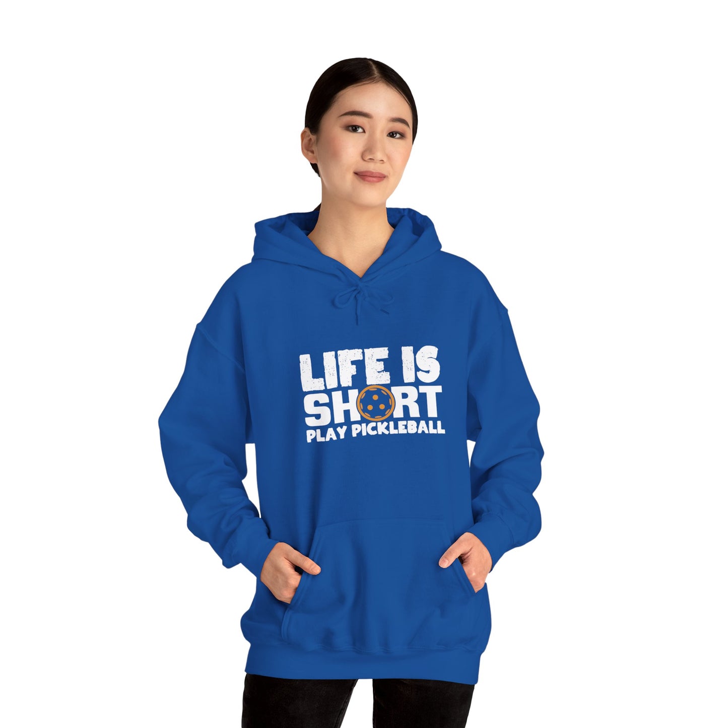 Women's Quirky Pickleball Hoodie - Life Is Short Play Pickleball