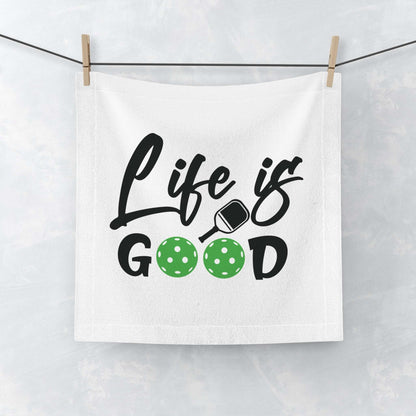 Pickleball Soft Face Towel - Life Is Good