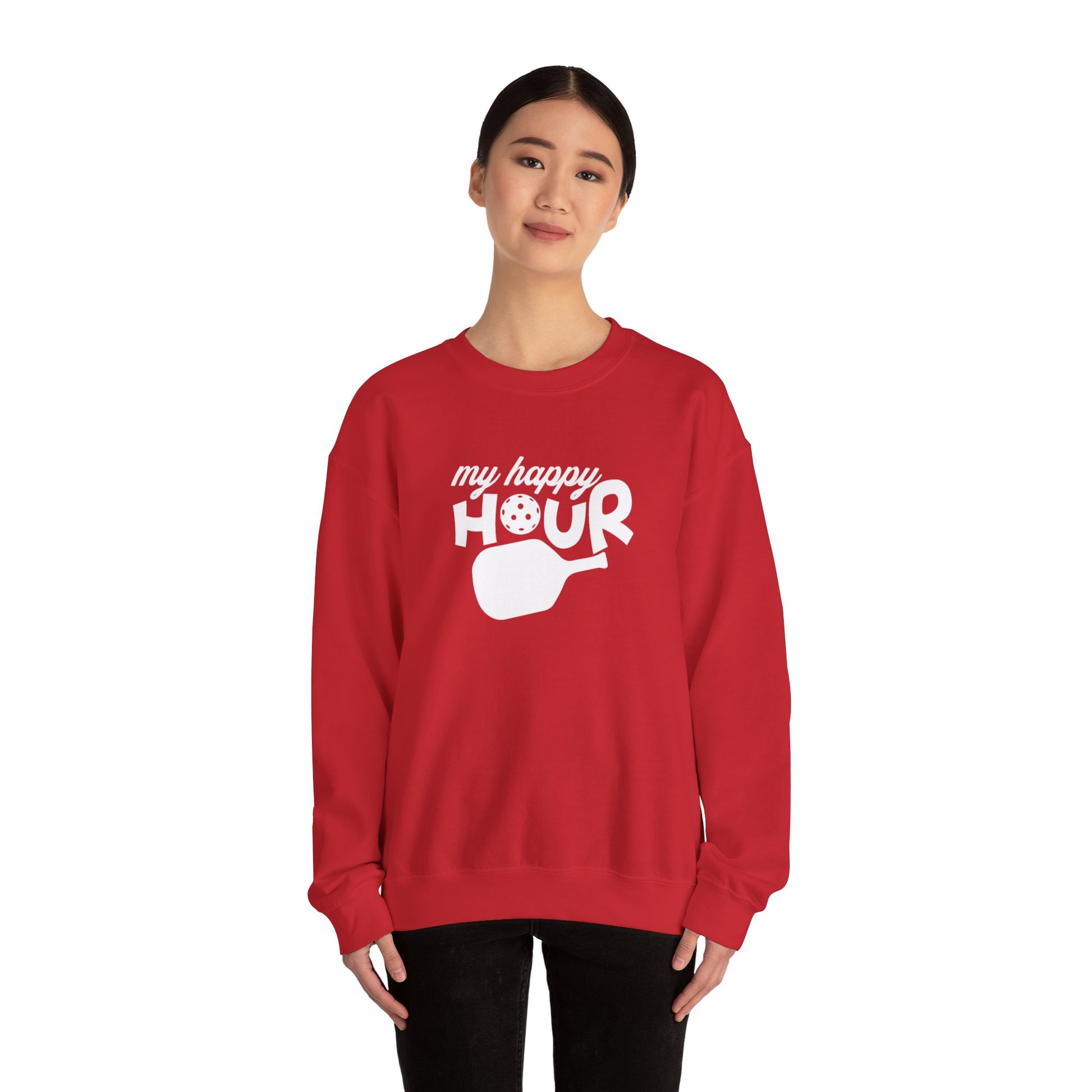 Women's Lightweight Pickleball Sweatshirt - My Happy Hour