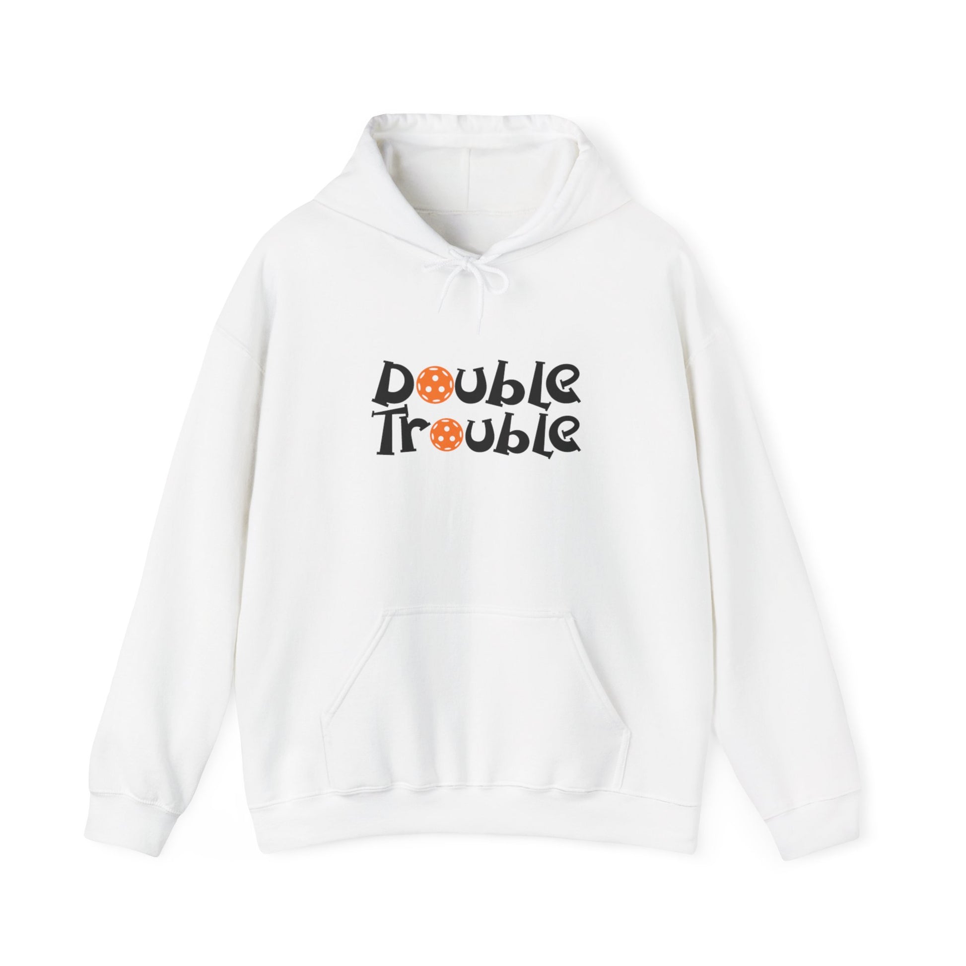 Women's Comfy Pickleball Hoodie - Double Trouble White