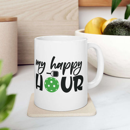 Pickleball Cheerful Mug - My Happy Hour