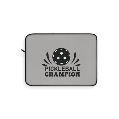 Pickleball Durable Laptop Sleeve - Pickleball Champion Grey