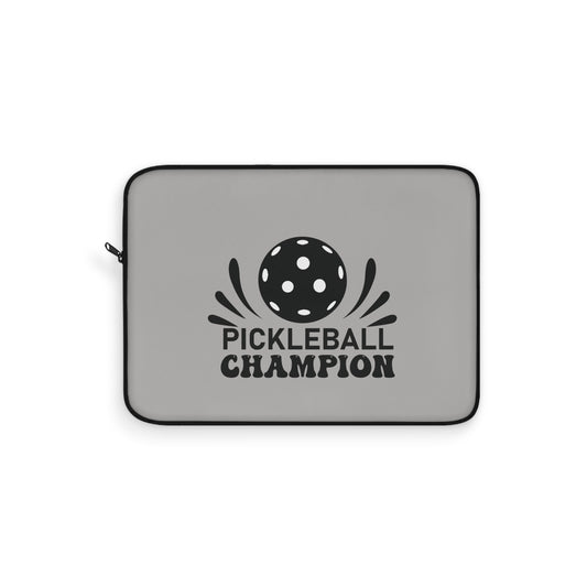 Pickleball Durable Laptop Sleeve - Pickleball Champion Grey
