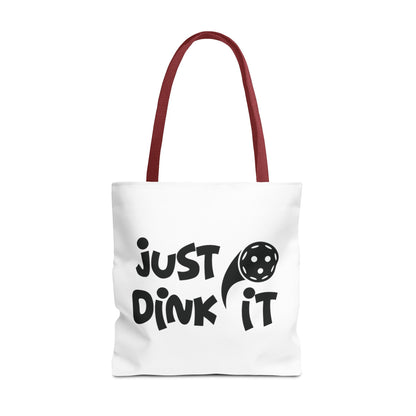 Pickleball Sporty Tote Bag - Just Dink It Red