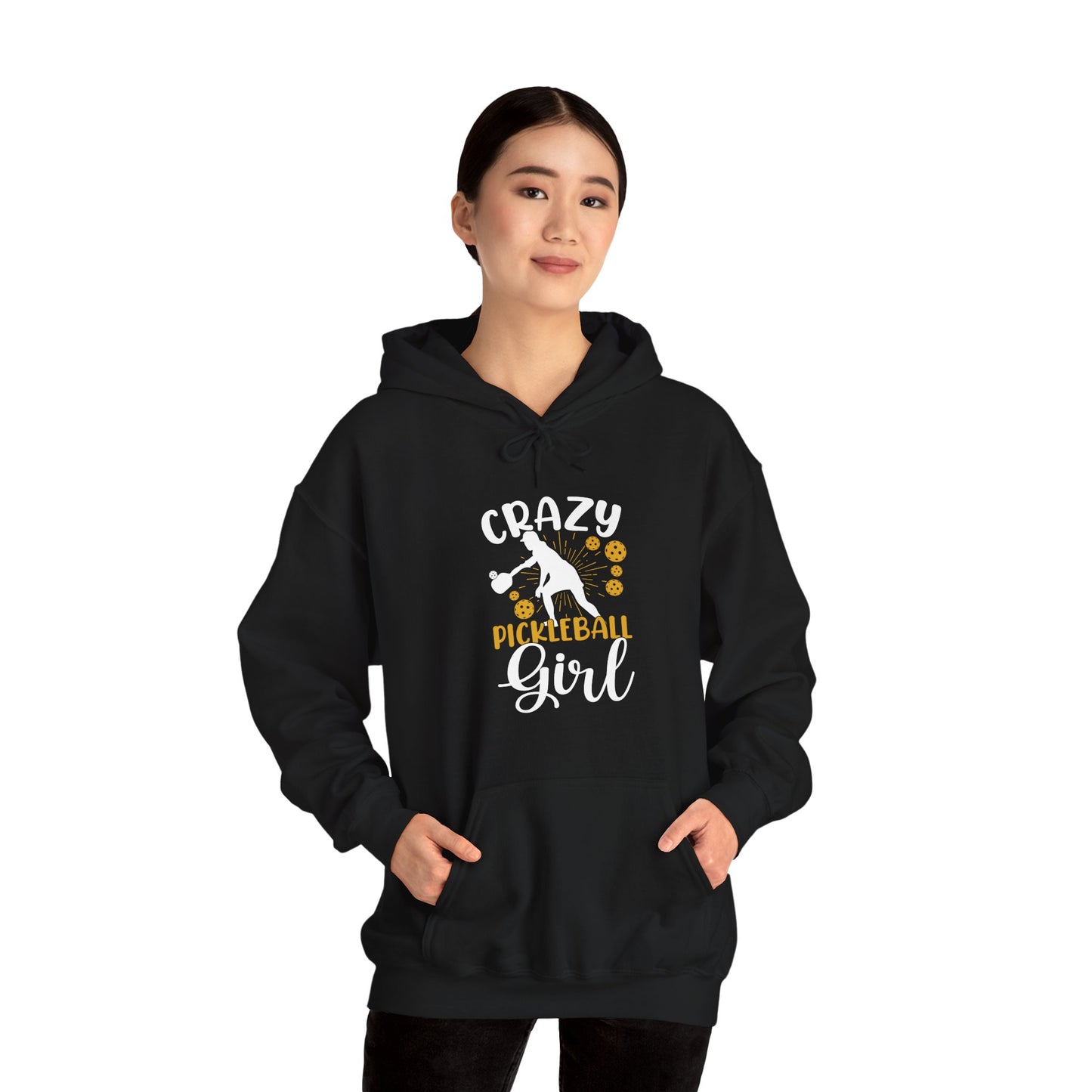 Women's Funny Pickleball Hoodie - Crazy Pickleball Girl