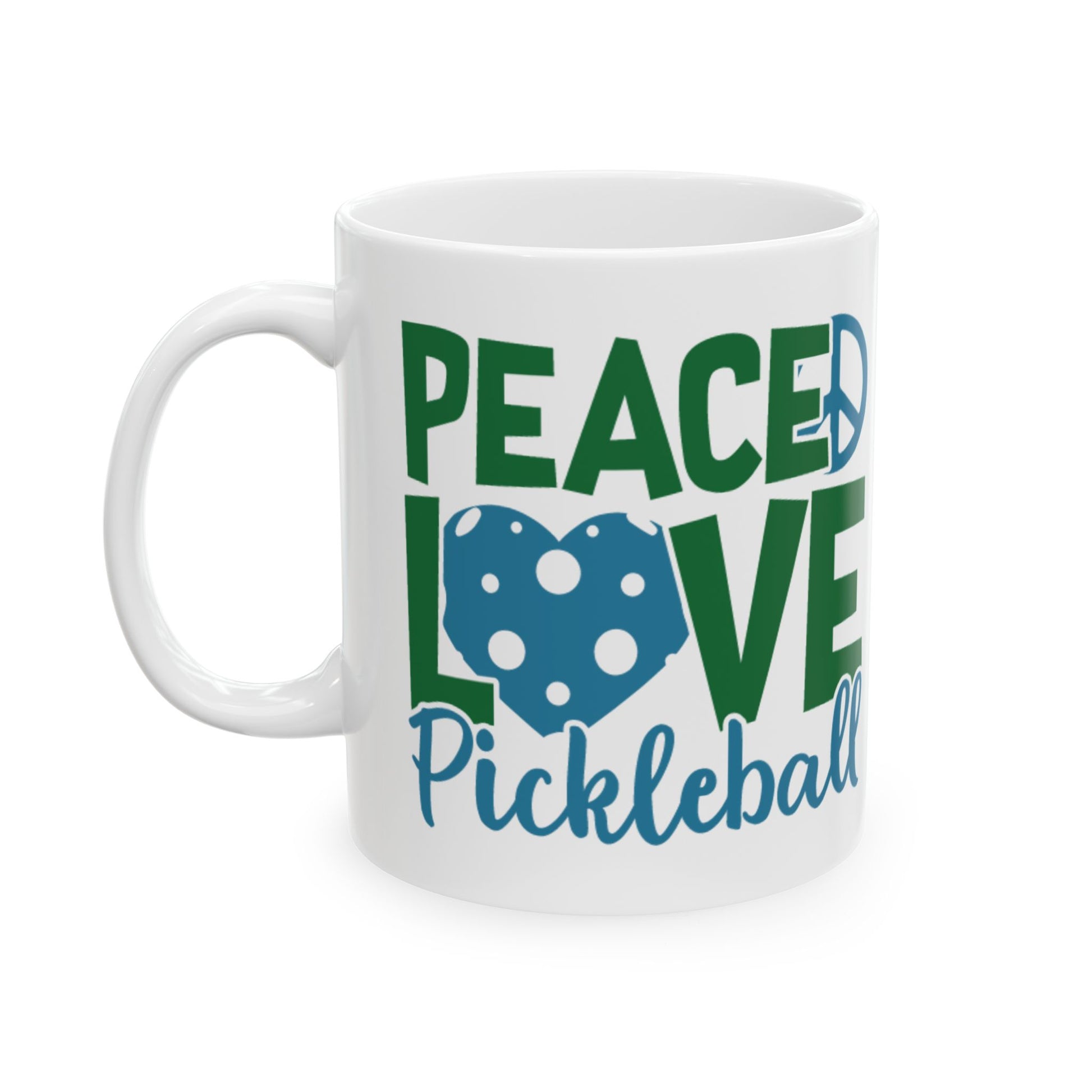 Pickleball Funny Mug - Peace, Love, Pickleball