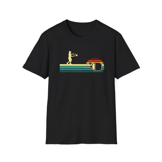 Men's Funny Pickleball T-Shirt - Pickleball Retro Black