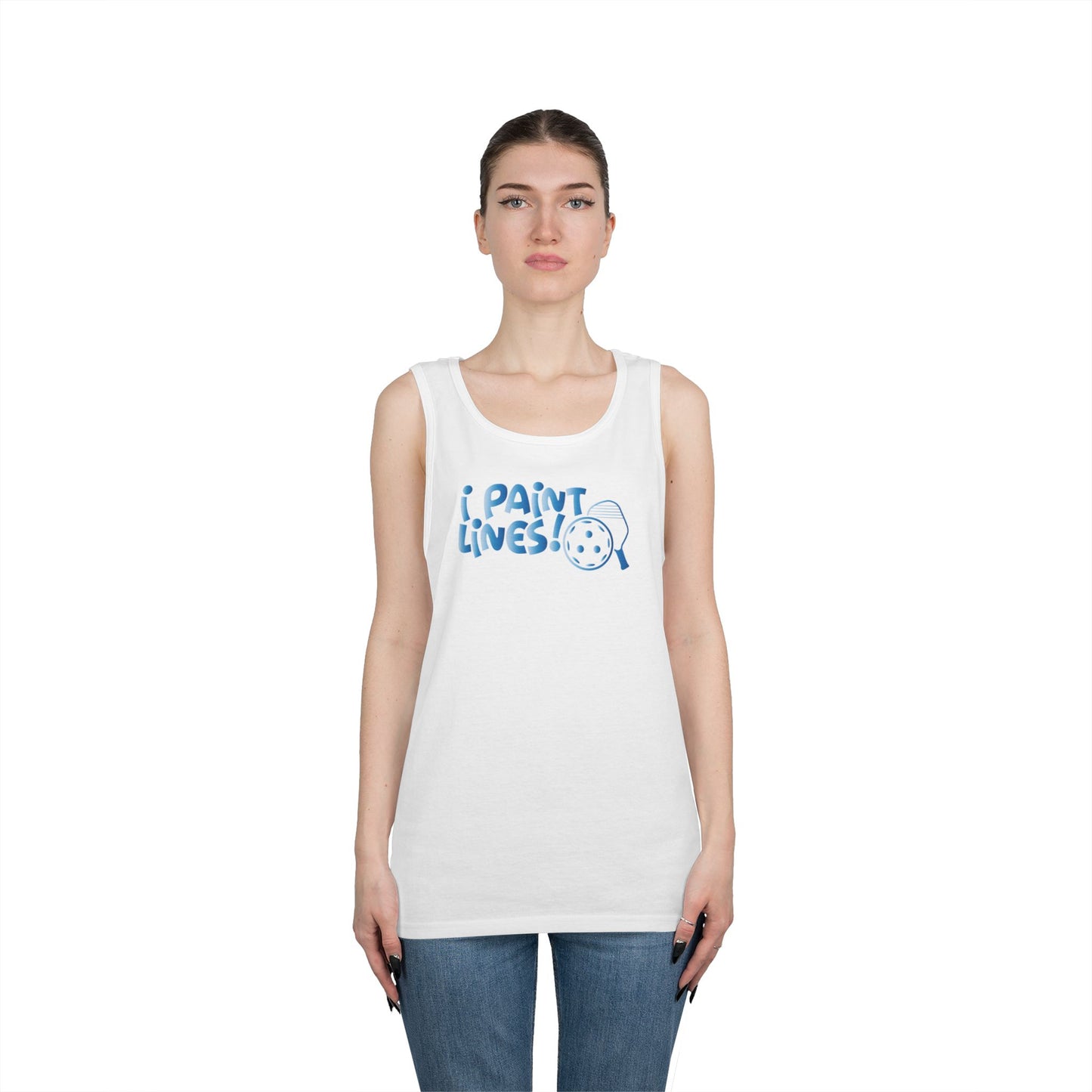 Women's Comfy Pickleball Tank Top - I Paint Lines
