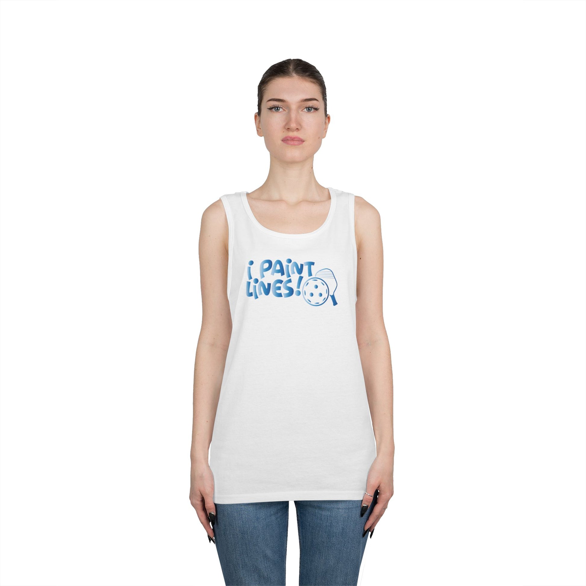 Women's Comfy Pickleball Tank Top - I Paint Lines