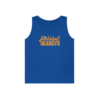 Men's Unique Pickleball Tank Top - Pickleball Grandpa Royal