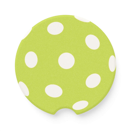 Pickleball Fun Car Coaster - Pickleball Ball 2.6'' × 2.6"