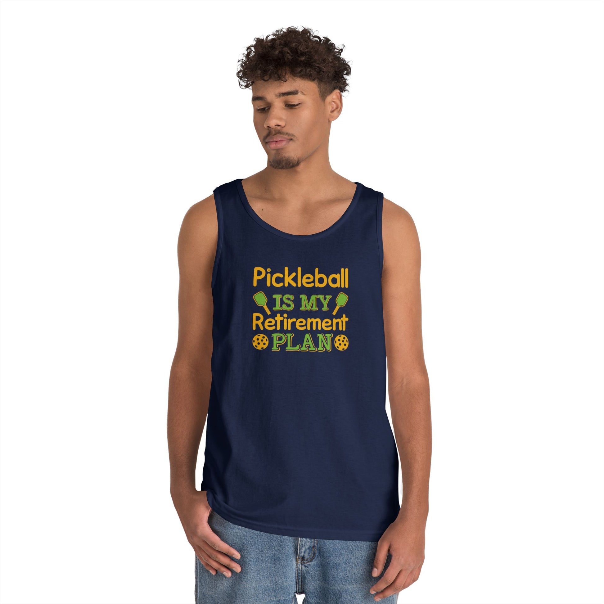 Men's Funny Pickleball Tank Top - Pickleball Is My Retirement Plan