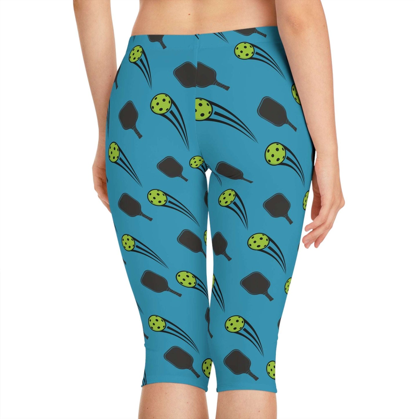Women's Vibrant Pickleball Legging - Paddle and Ball
