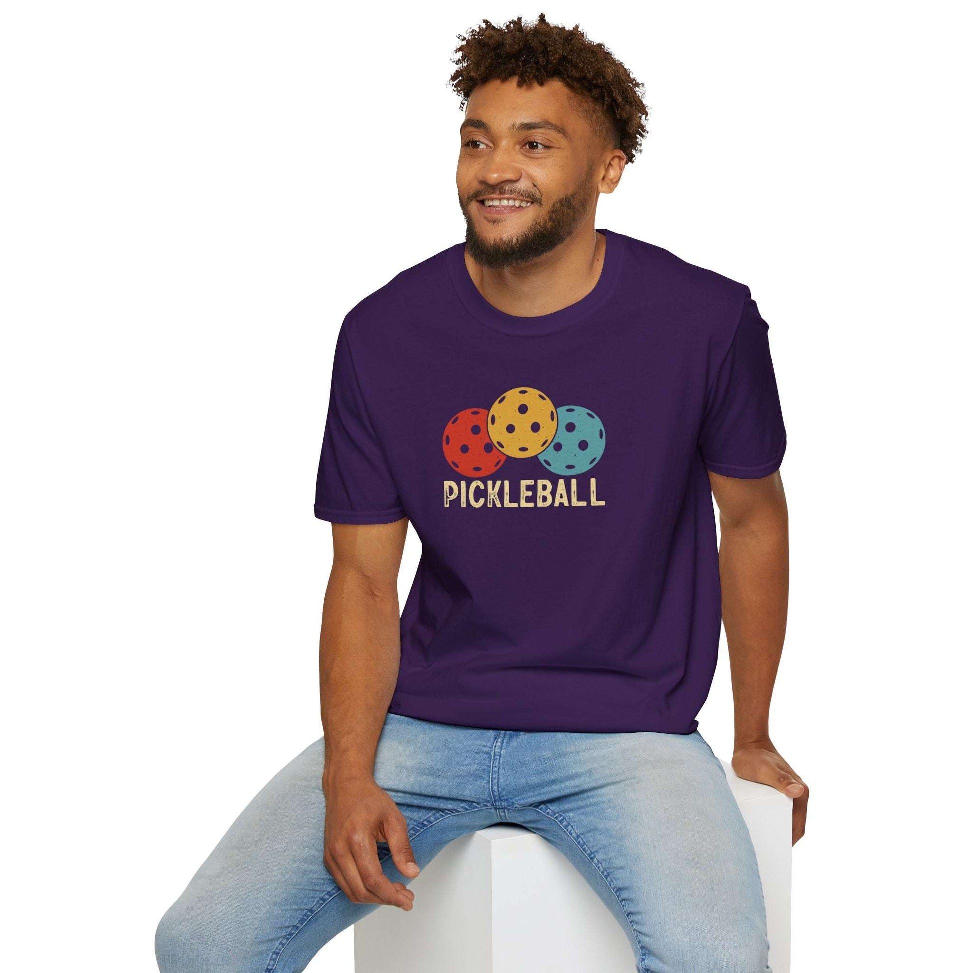 Men's Cool Pickleball T-shirt - Trio Pickleball Retro