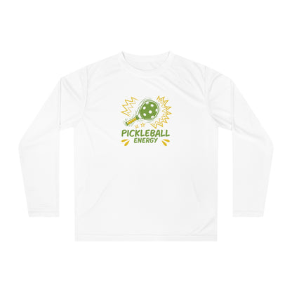 Women's Playful Pickleball Long Sleeves top - Pickleball Energy White