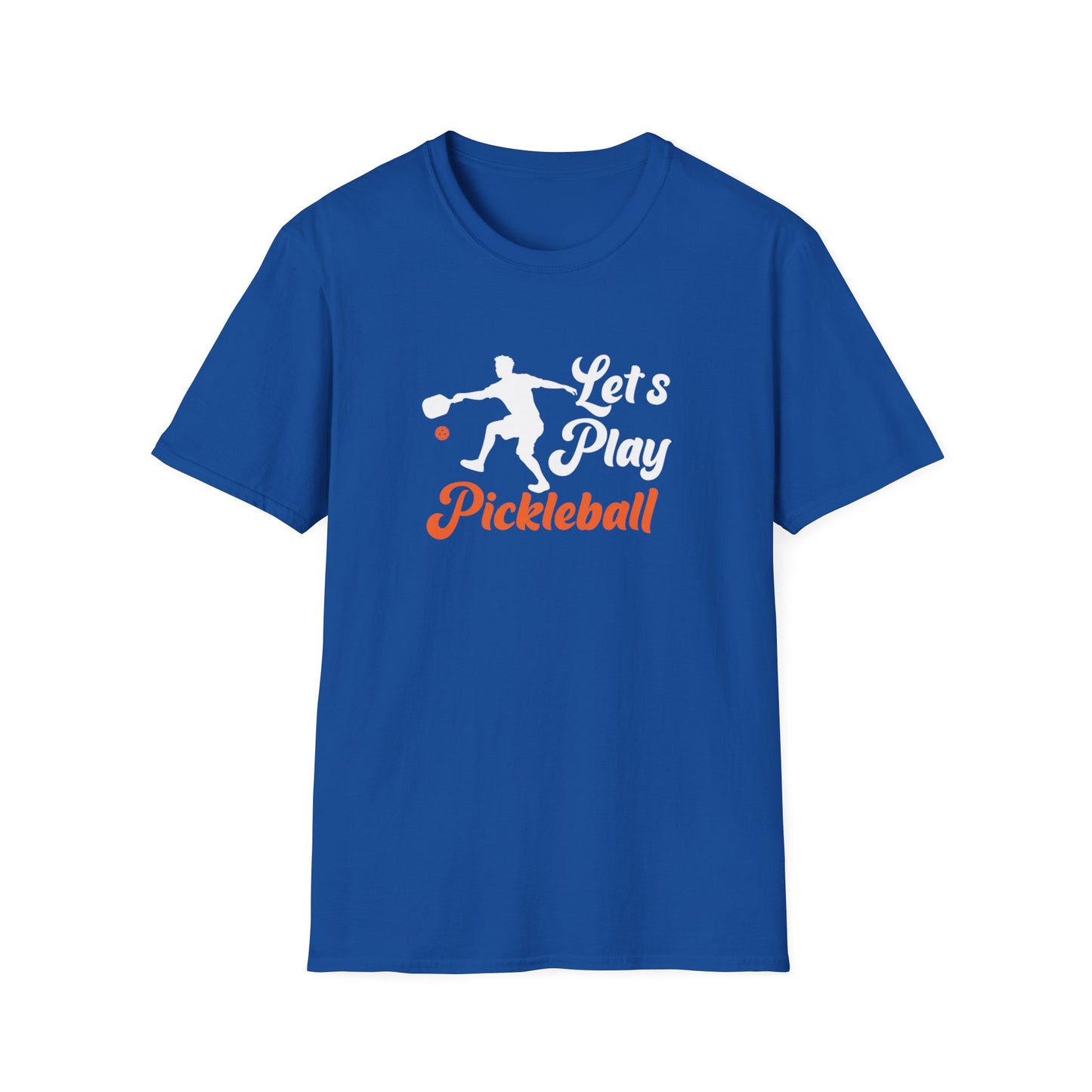 Women's Durable Pickleball T-shirt - Let's Play Pickleball Royal