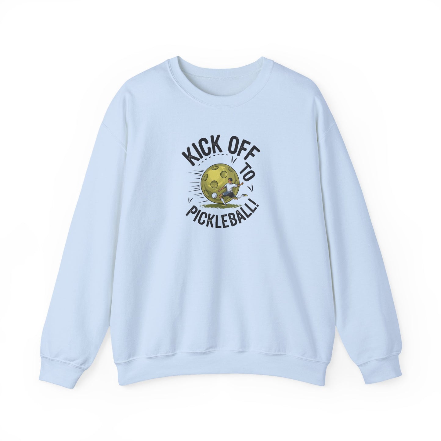 Women's Soft Pickleball Sweatshirt - Kick Off to Pickleball Blue
