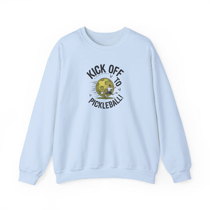 Women's Soft Pickleball Sweatshirt - Kick Off to Pickleball Blue