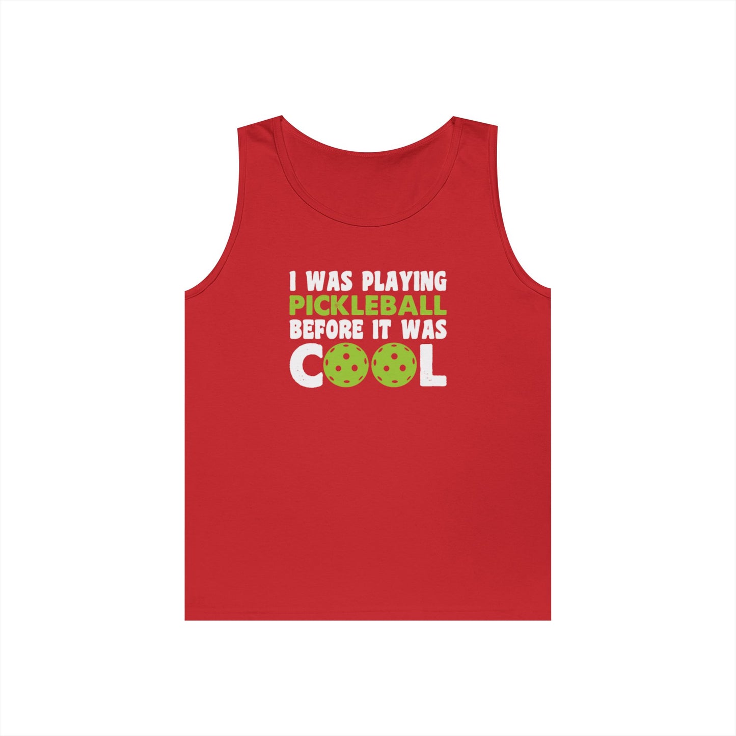 Men's Pickleball Tank Top - I Played Pickleball Before It Was Cool Red
