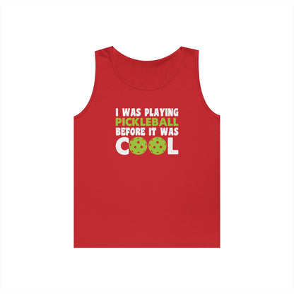 Men's Pickleball Tank Top - I Played Pickleball Before It Was Cool Red