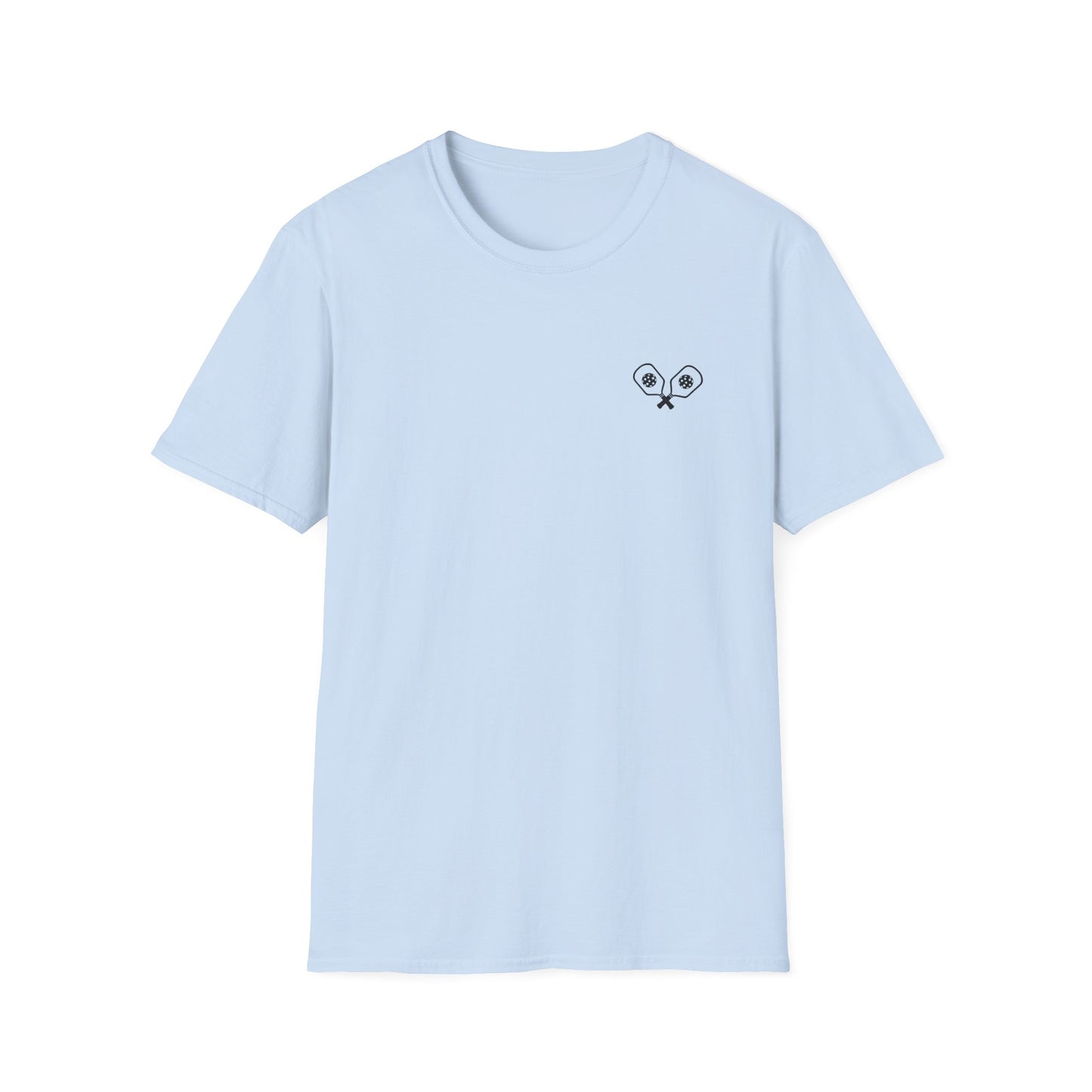 Women's Eye-Catching Pickleball T-shirt - Was That Out Are You Sure? Blue