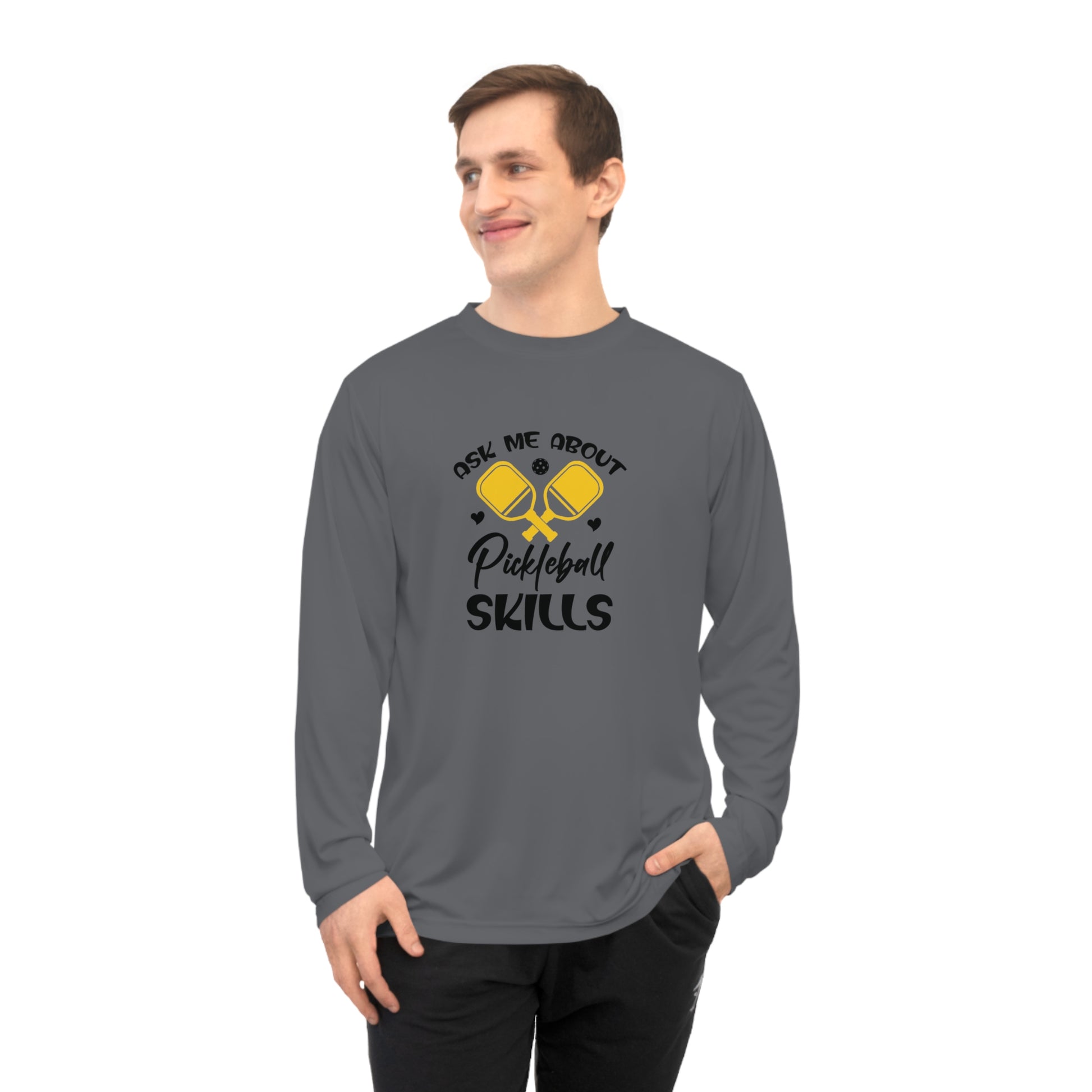 Men's Pickleball Long Sleeves top - Ask Me about My Pickleball Skills