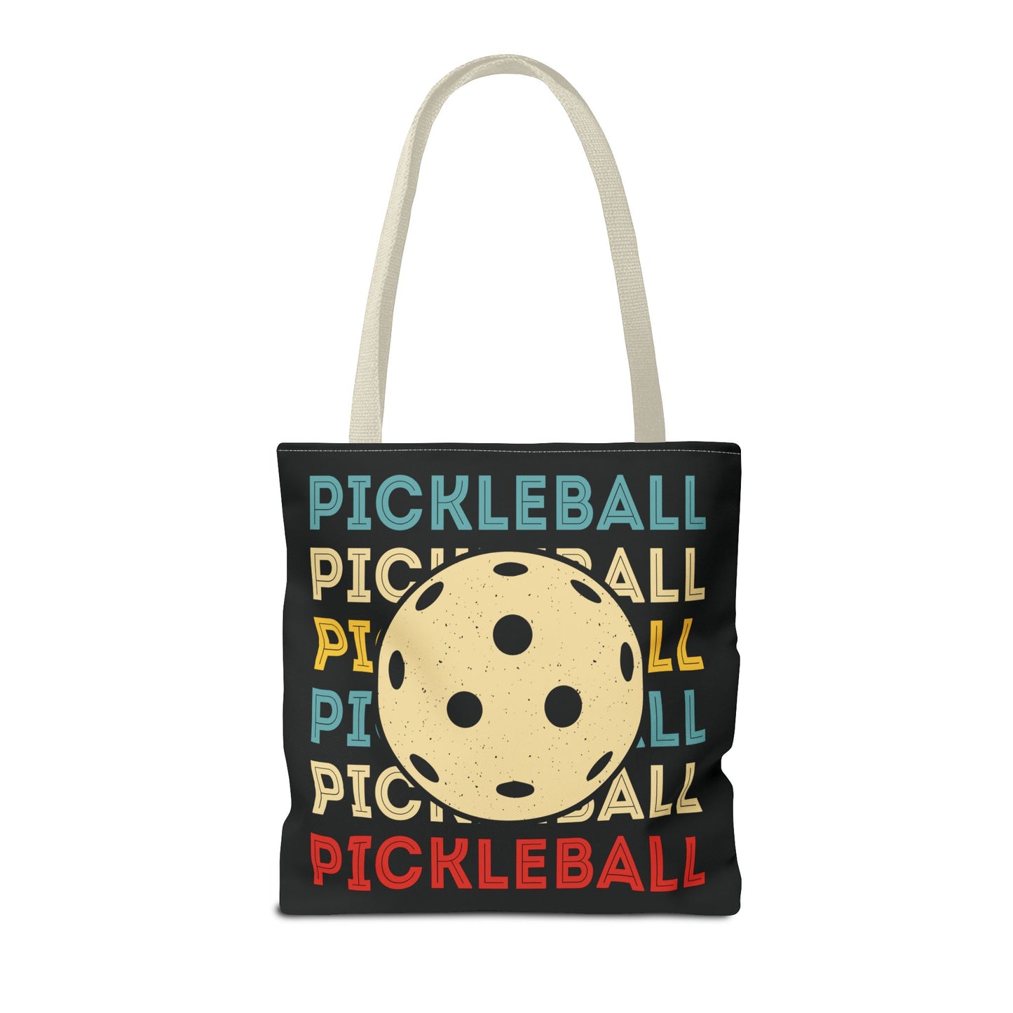 Pickleball Cool Tote Bag - Pickleball and Ball Beige