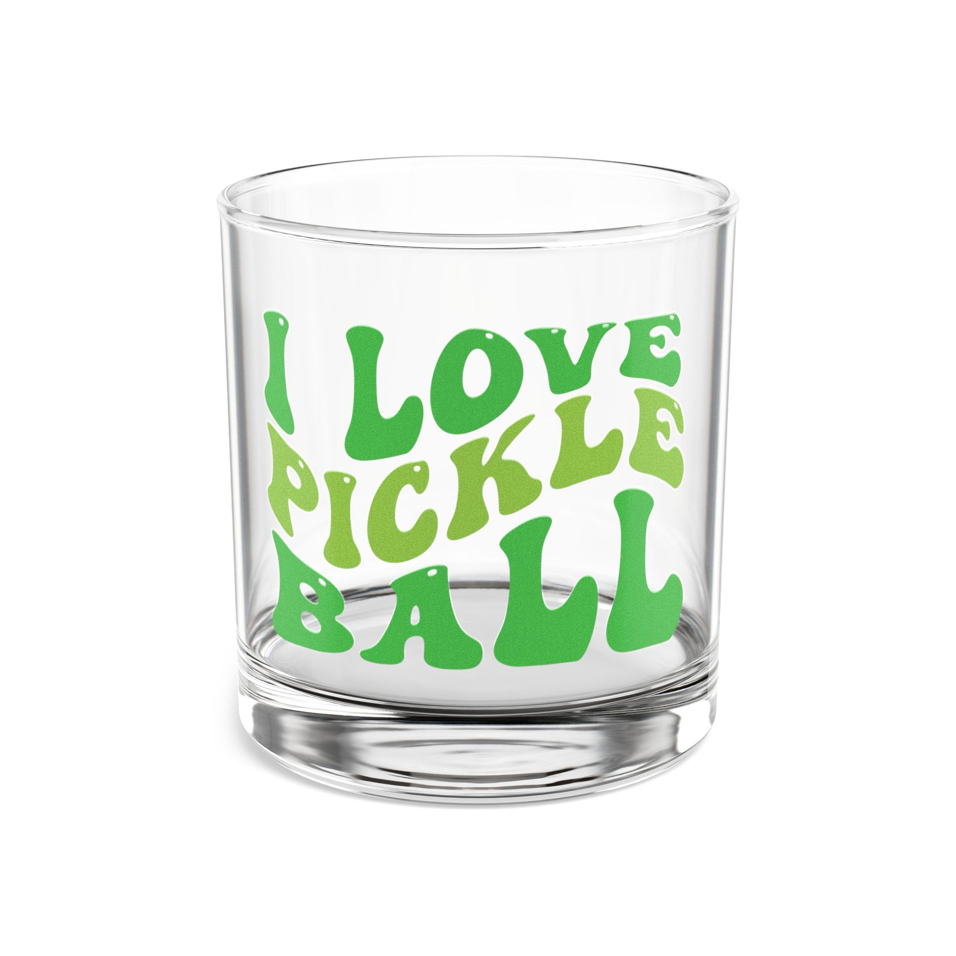 Pickleball Cute Rocks Glass - I Love Pickleball Clear
