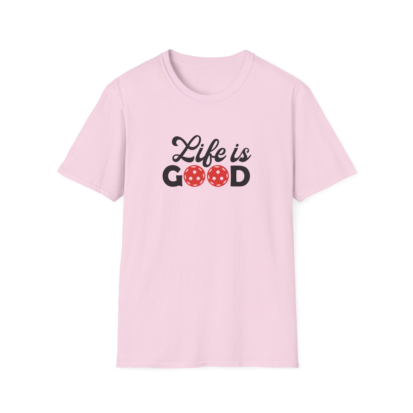 Women's Cute Pickleball T-shirt - Life is Good
