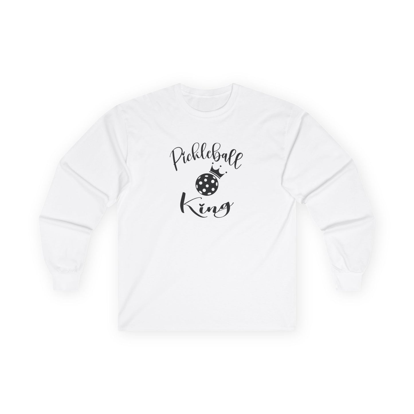 Men's Durable Pickleball Long Sleeves top - Pickleball King White