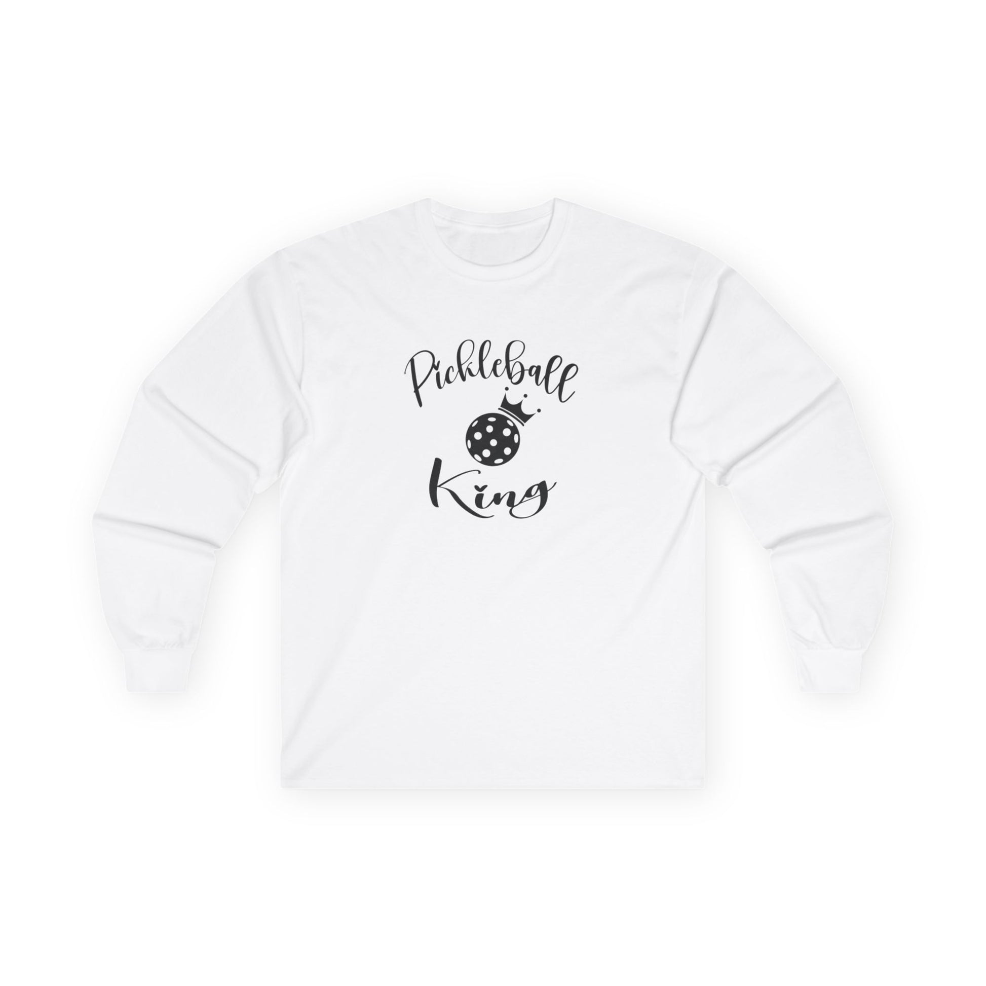 Men's Durable Pickleball Long Sleeves top - Pickleball King White