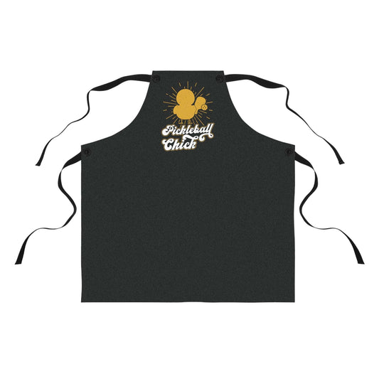 Pickleball Funny Apron - Pickleball Chick Black