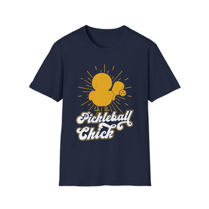 Men's Funny Pickleball T-shirt - Pickleball Chick Navy