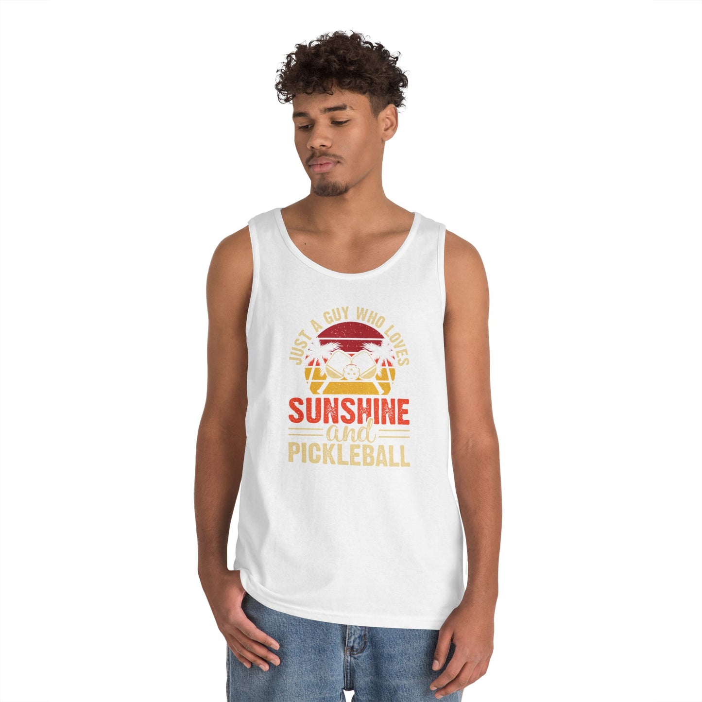 Men's Funny Pickleball Tank Top - Just A Guy Who Love Pickleball