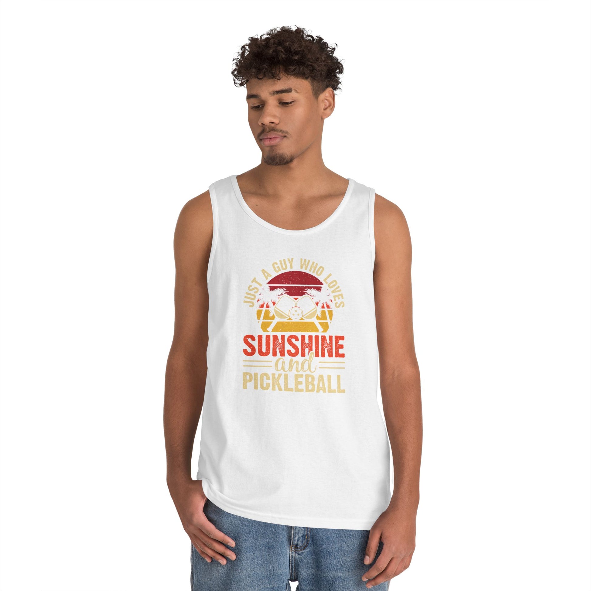 Men's Funny Pickleball Tank Top - Just A Guy Who Love Pickleball