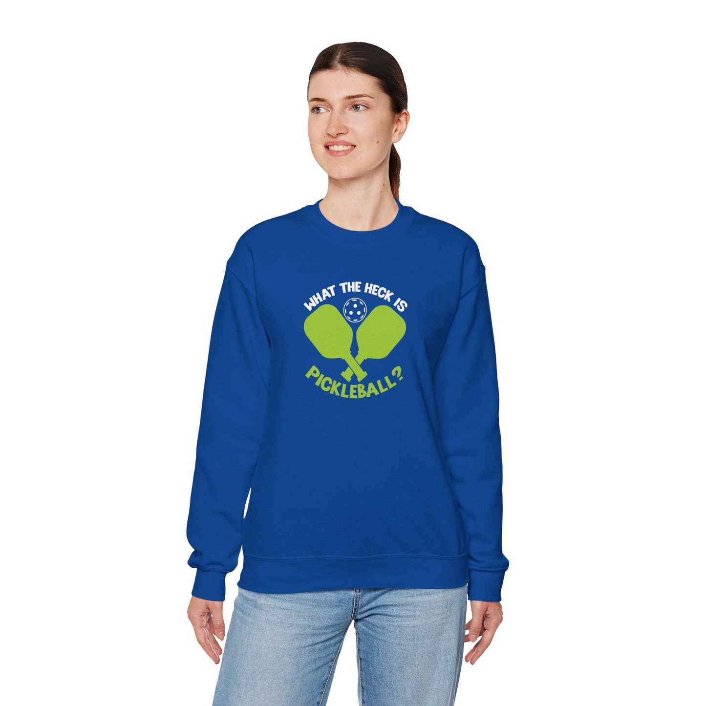 Women's Funny Pickleball Sweatshirt - What the Heck Is Pickleball?