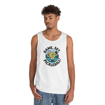 Men's Stylish Pickleball Tank Top - Game, Set, Pickleball