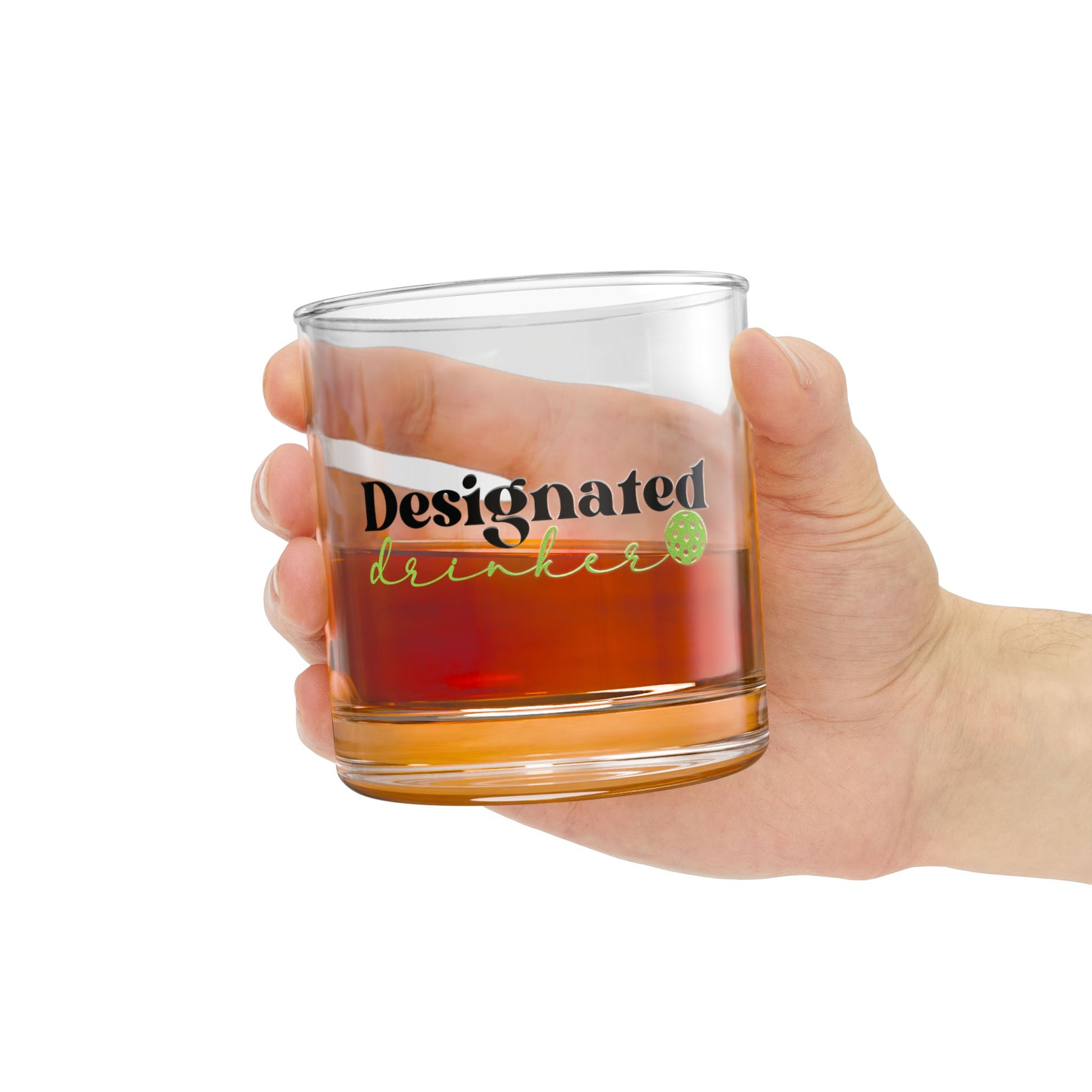 Pickleball Stylish Rocks Glass - Designated Drinker