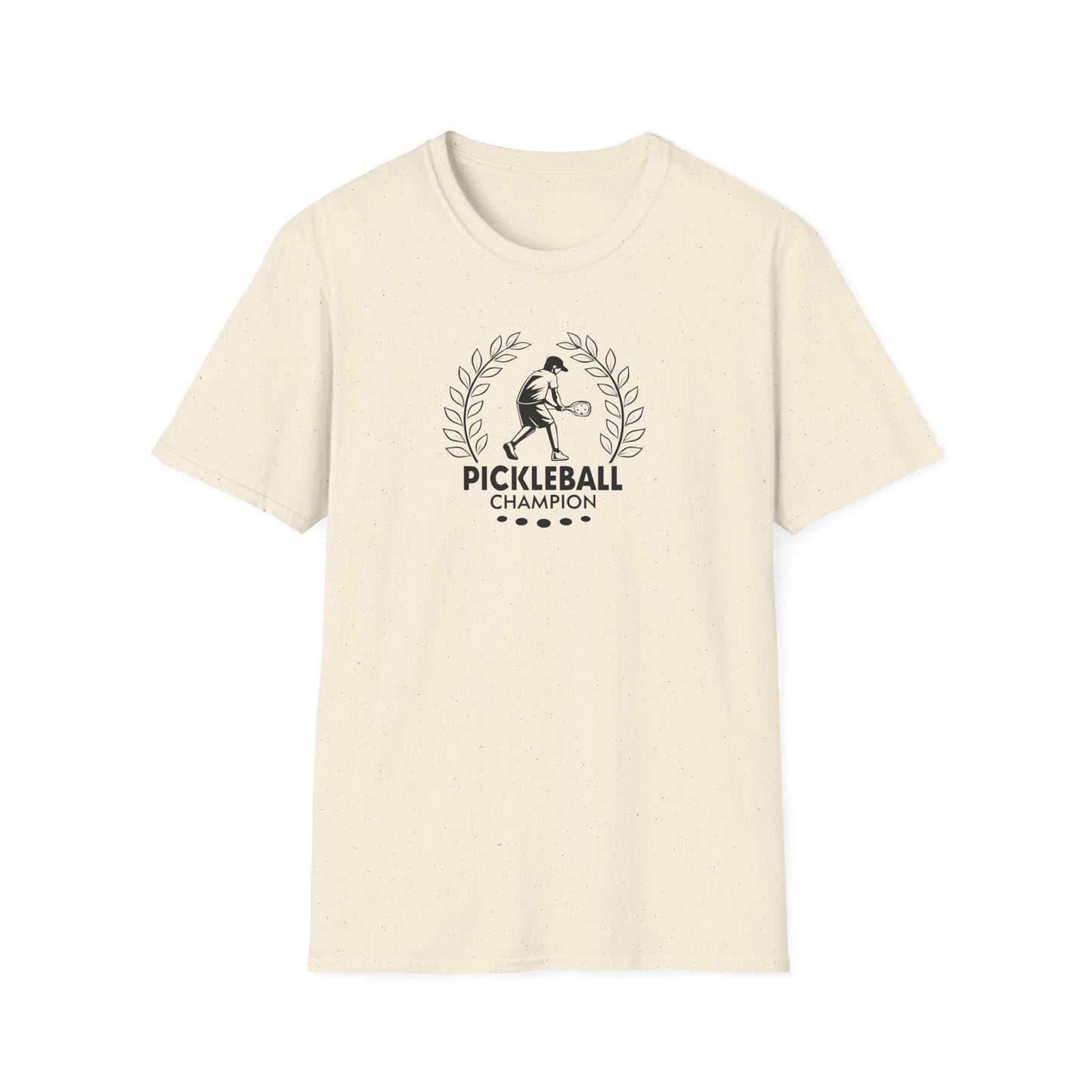 Men's Sporty Pickleball T-shirt - Pickleball Champion Beige
