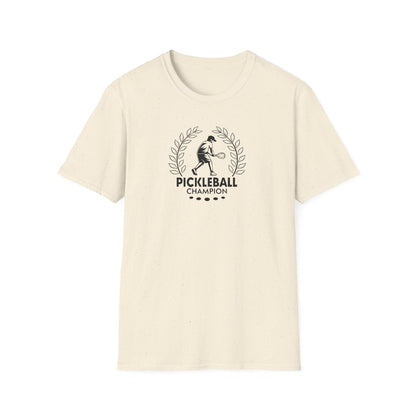 Men's Sporty Pickleball T-shirt - Pickleball Champion Beige