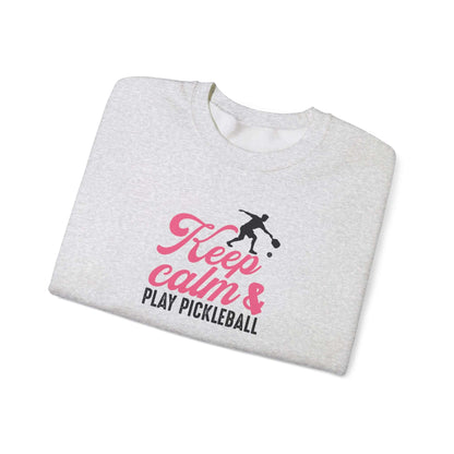Women's Soft Pickleball Sweatshirt - Keep Calm & Play Pickleball