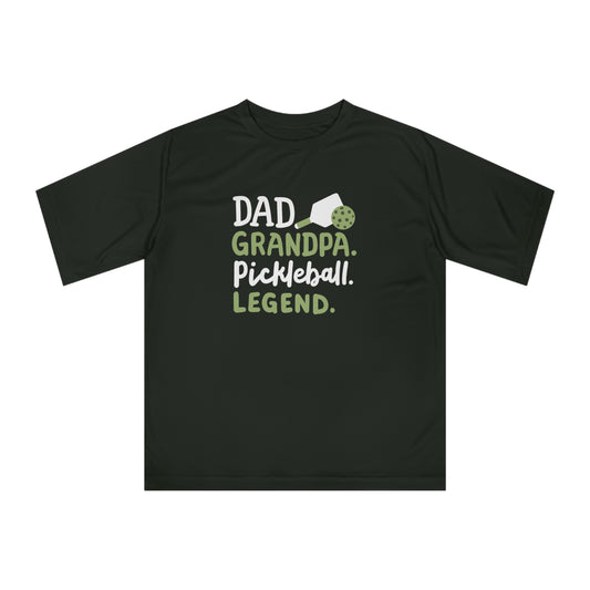 Men's Lightweight Pickleball T-shirt - Dad Grandpa Pickleball Legend Black