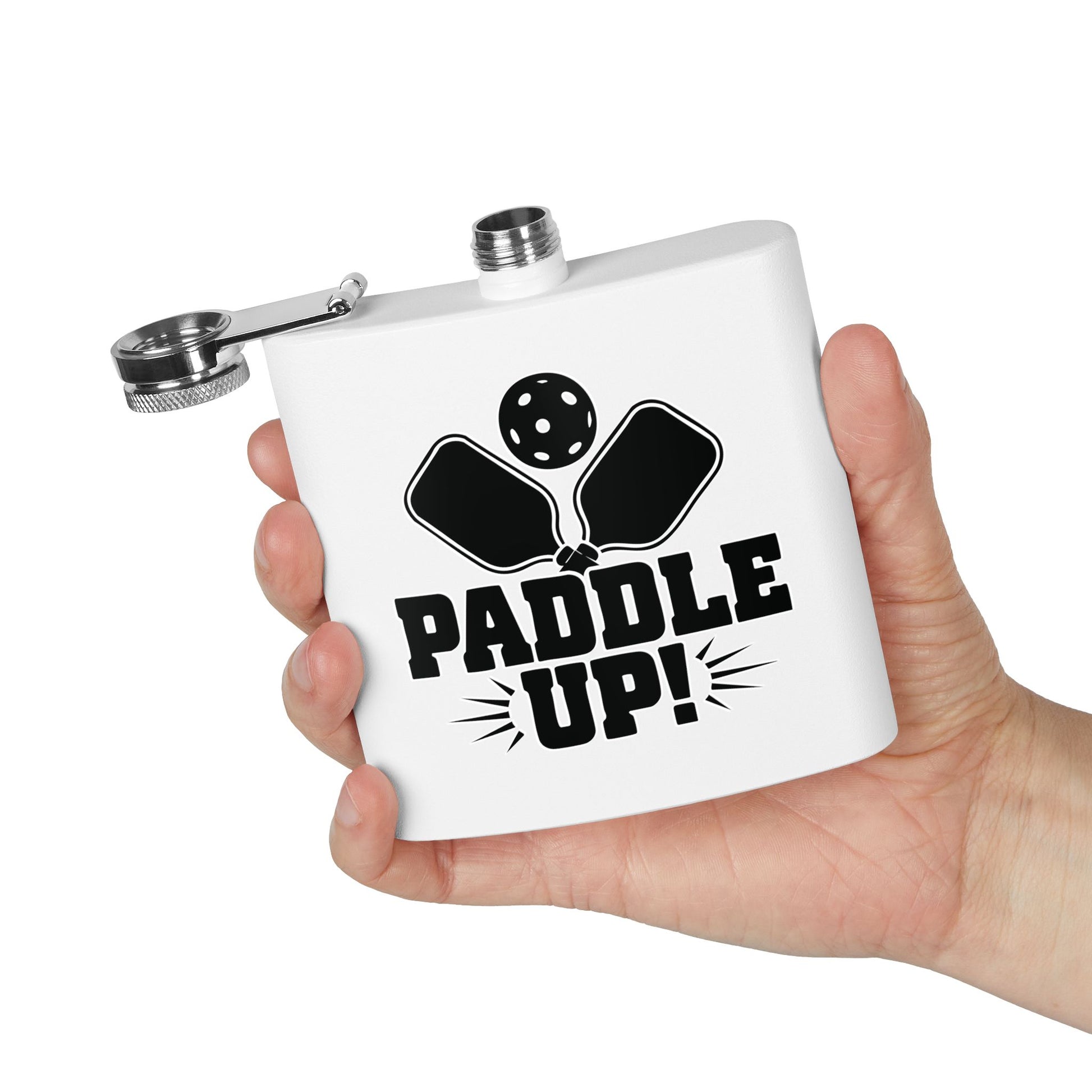 Pickleball Stylish Flask - Paddle Up