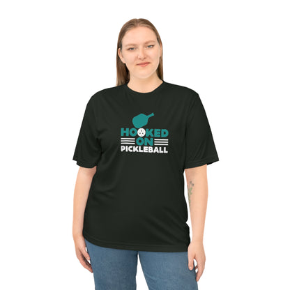 Women's Sporty Pickleball T-shirt - Hooked on Pickleball