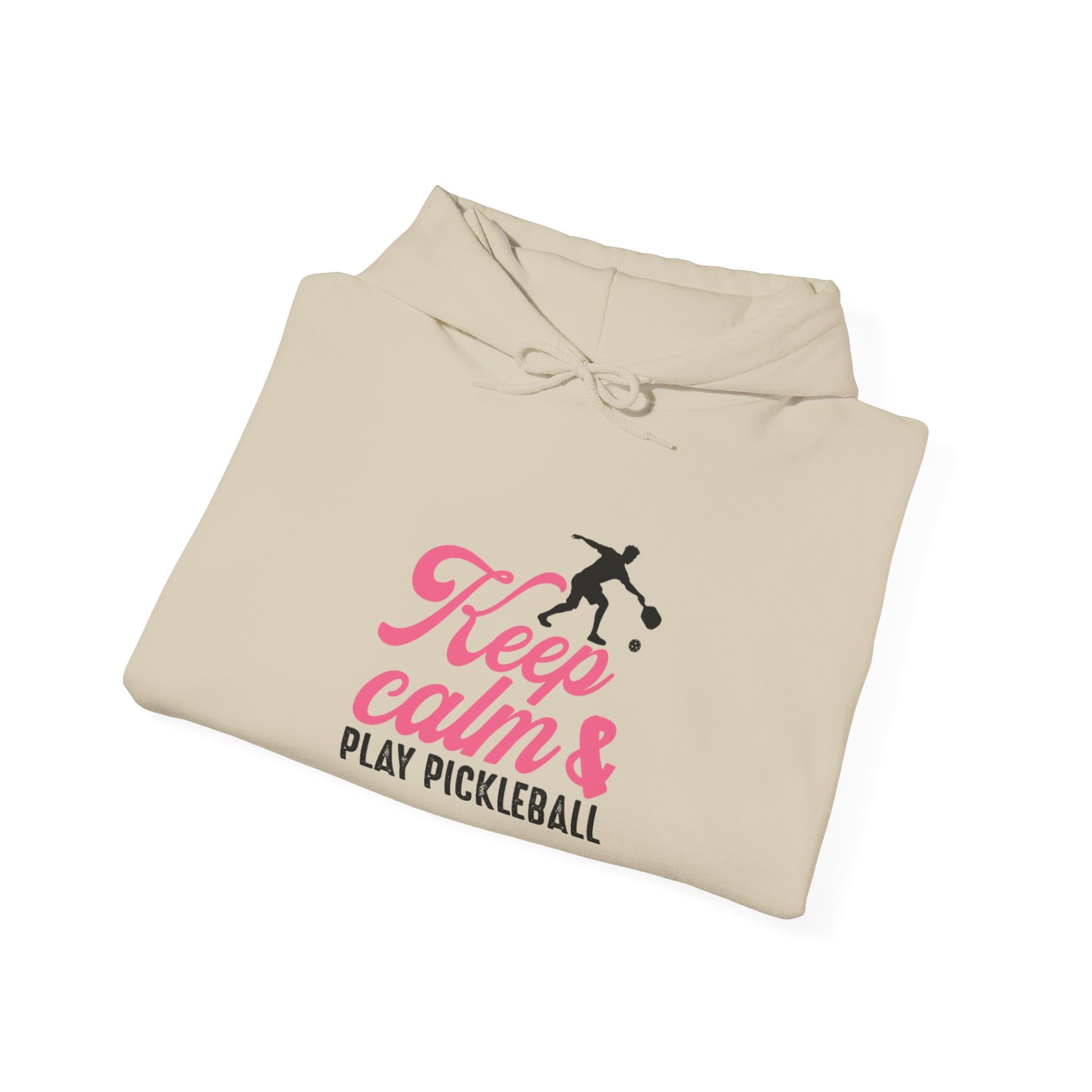 Women's Cute Pickleball Hoodie - Keep Calm & Play Pickleball