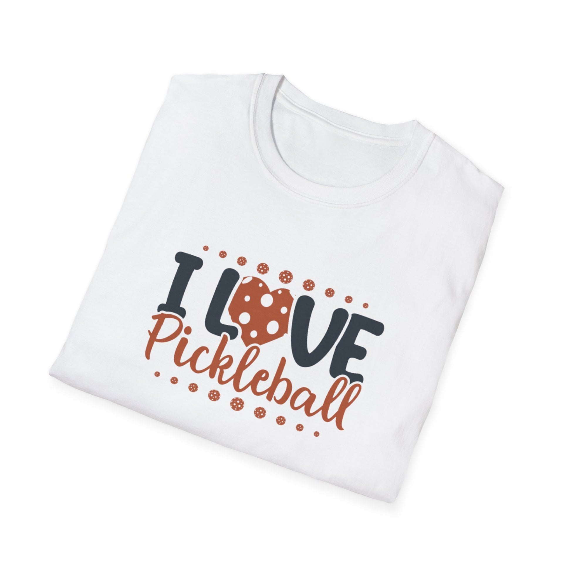 Women's Cheerful Pickleball T-shirt - I Love Pickleball