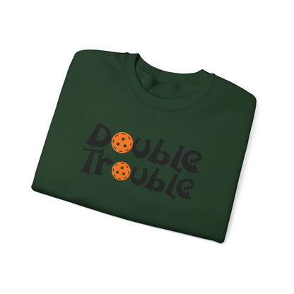 Women's Funny Pickleball Sweatshirt - Double Trouble