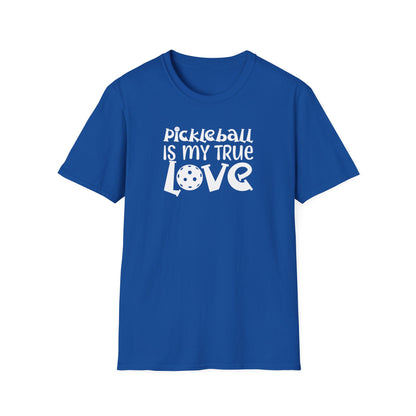 Women's Cool Pickleball T-shirt - Pickleball Is My True Love Royal